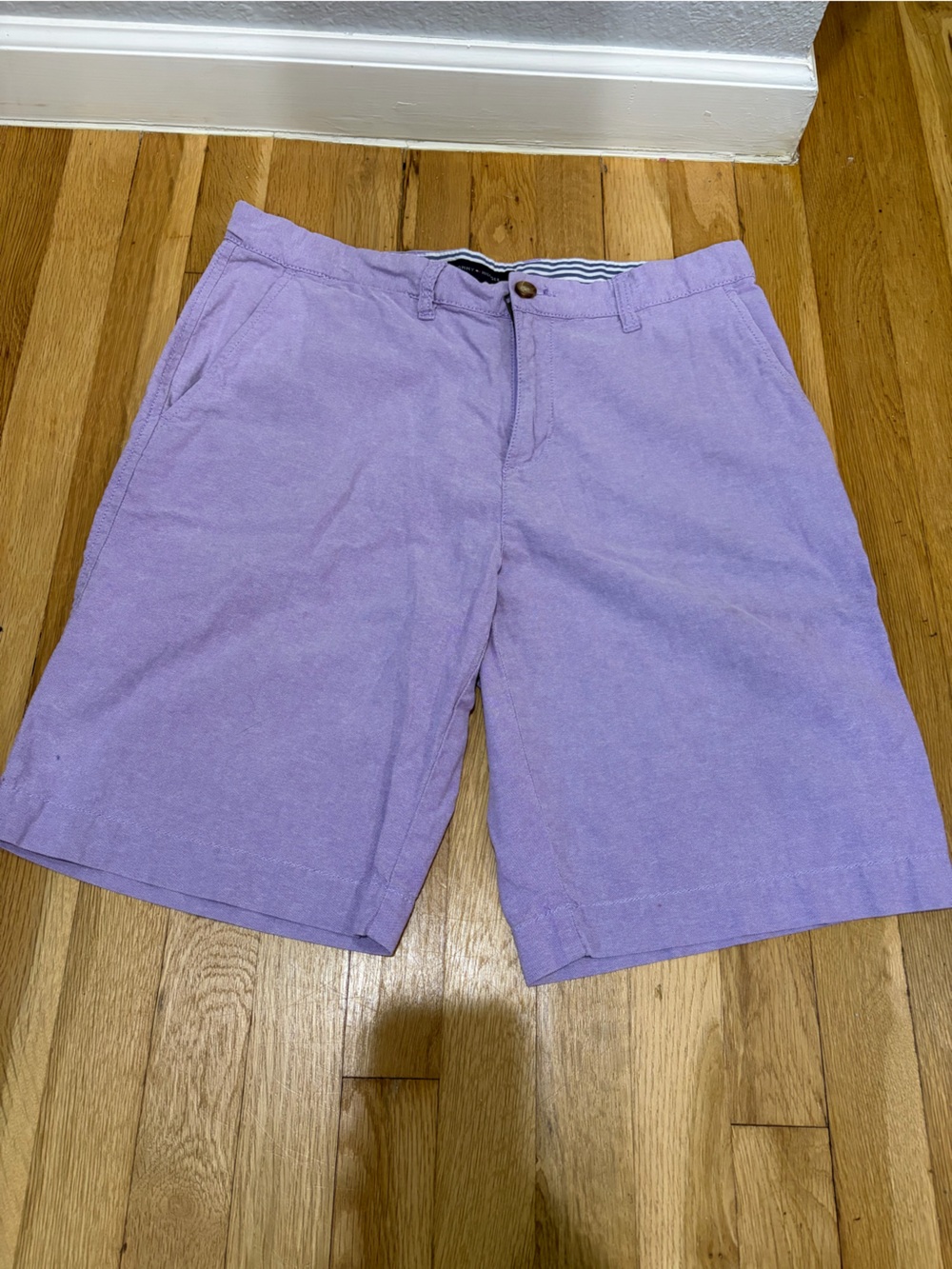 Tommy Hilfiger Purple Casual Flat-Front Men’s Shorts - great for TCU games